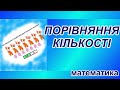 Порівняння кількості предметів. Завдання з математики