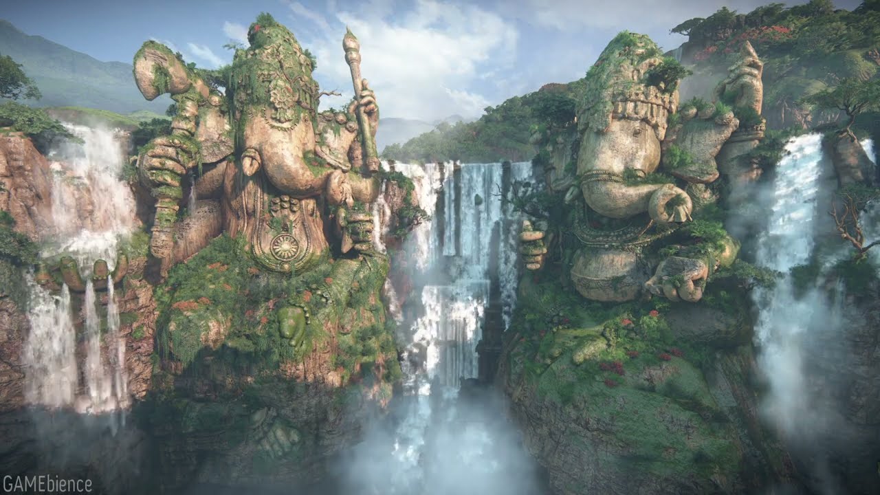 3 Hour Uncharted The Lost Legacy Giant Stone Carved Elephants Ambience YouTube