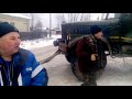 КрАЗ,, Человек,, вытаскивает огромный бензовоз, 27, 10, 20г