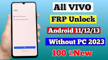 All Vivo FRP BYPASS | ANDROID 11/12/13 (Without Pc) New Security Update 2022 Remove Google Account