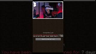 Minecraft Death Ban #shorts