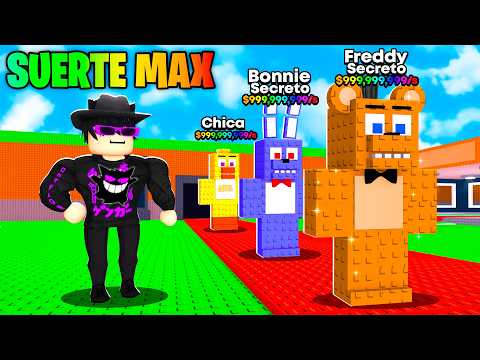 ROBÉ ANIMATRONICOS con SUERTE MAX en Roba un Freddy🐻