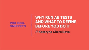 Why Run AB Tests and What to Define Before You Do It? - Wix Engineering Snippets