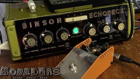 Binson Echorec 2 T7E Demo Feat. ThorpyFX Muffroom Cloud [STEREO SOUND FIX]
