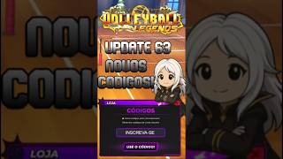 UPDATE 63 CÓDIGOS VOLLEYBALL LEGENDS!!! #volleyballlegends #volleyballlegendscodes #shorts