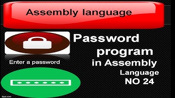 Password program in assembly language NO 24