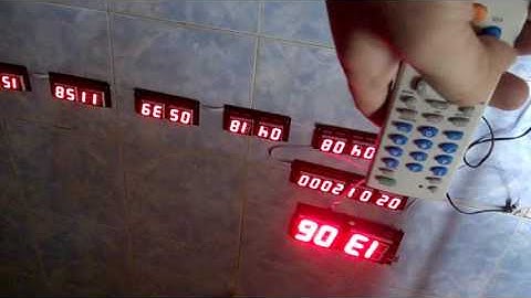 Jadwal sholat digital Seven 7 segmen Remote RM 133 Kode 238