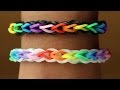 Rainbow Loom English - DOUBLE CROSS SINGLE - Loom Bands, easy, how to, DIY