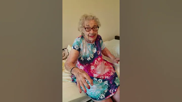 Grateful grandma...busted out of nursing home happy