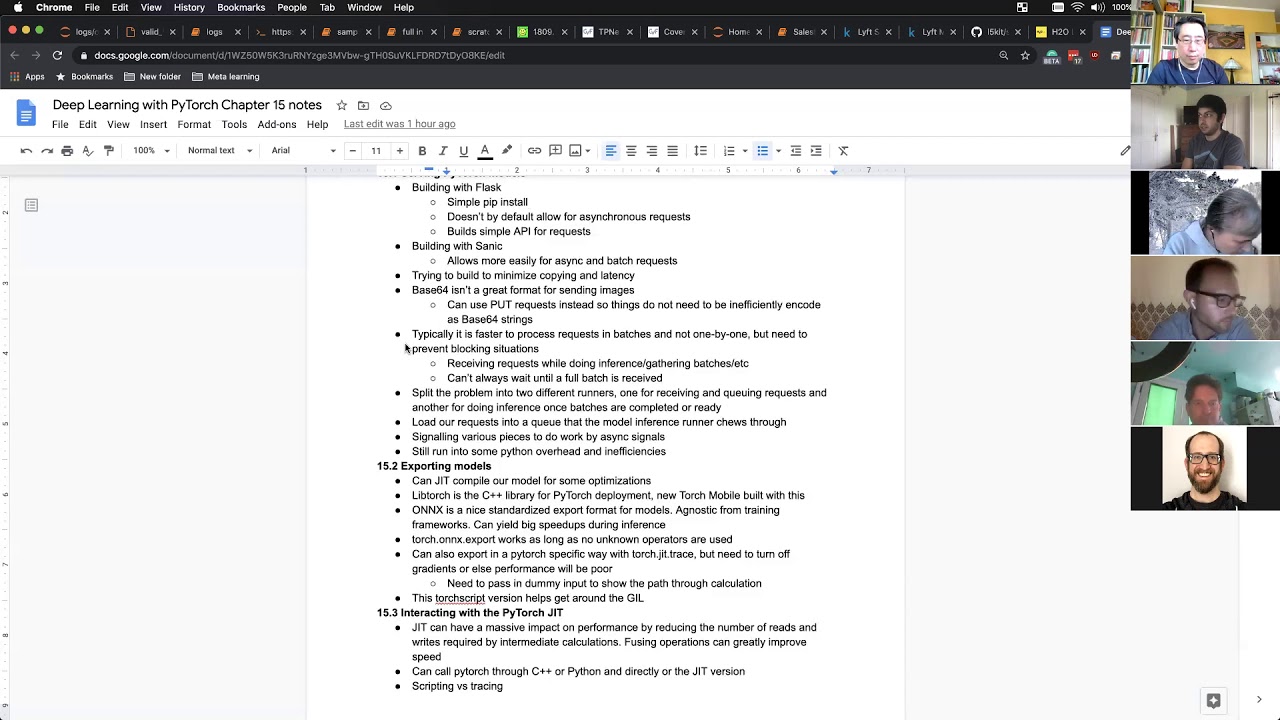 Deep Learning With PyTorch Bookclub/Tutorial Chapter 15 - Putting models into production