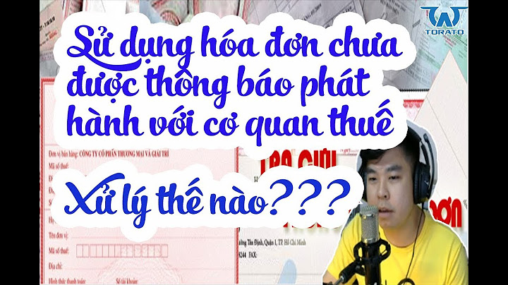 Làm thông báo phát hành hóa đơn bị sai