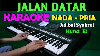 Download lagu Jalan Datar - Adibal | Karaoke Nada Cowok / Pria | Lirik, Hd mp3