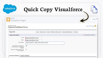 Een Visualforce-pagina klonen in Salesforce (lay-outduplicaat)