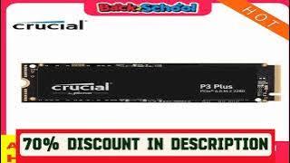 A must-have product! Crucial P3 Plus 1TB 2TB PCIe Gen4 3D NAND NVMe M.2 SSD, Up to 5000MB/s Solid