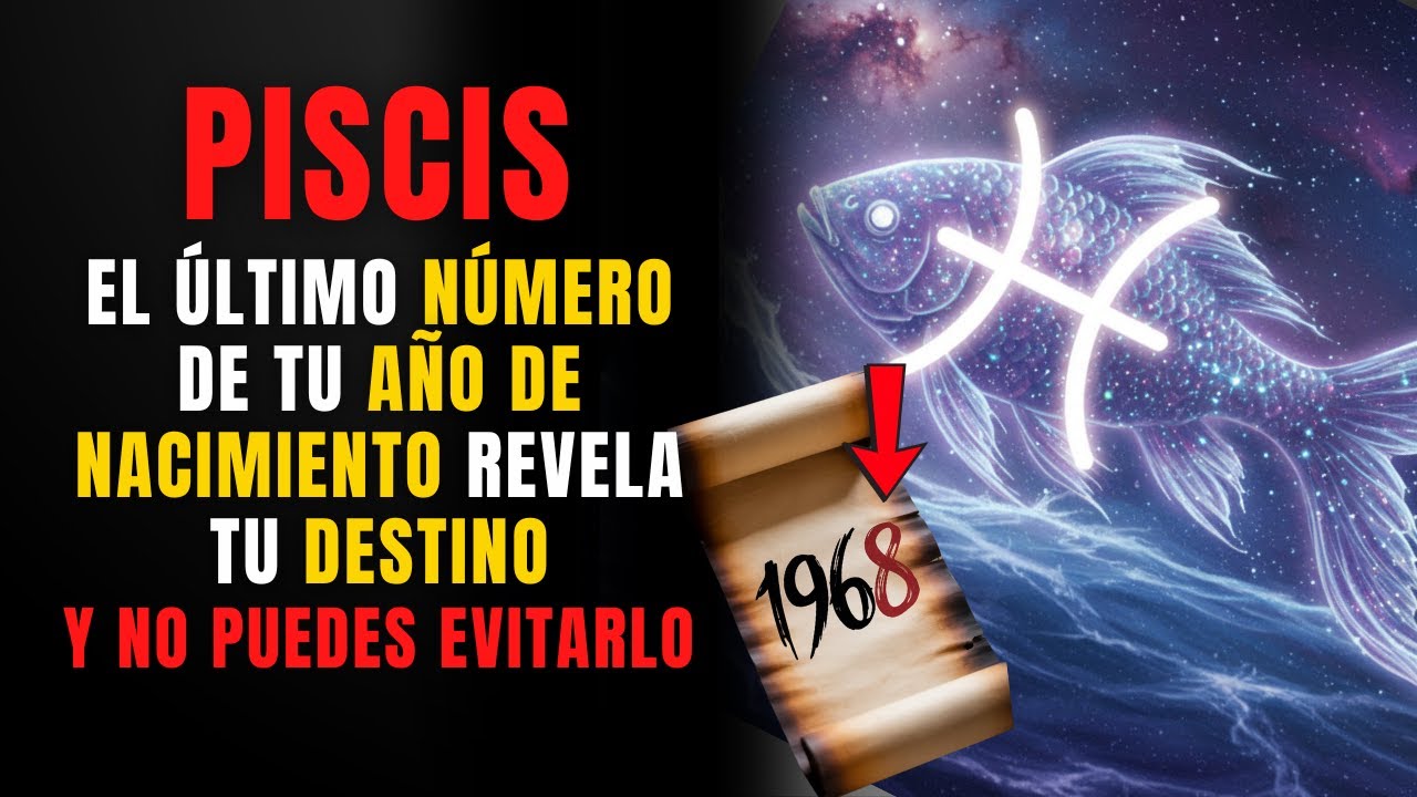 PISCIS, ¡No Vas a Creer lo Que REVELA el ÚLTIMO NÚMERO de tu Año de ...