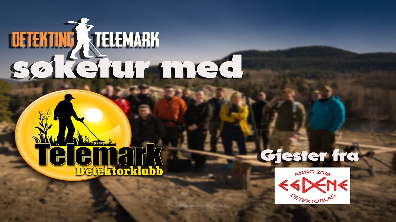 Telemark detektorklubb på felles søketur.