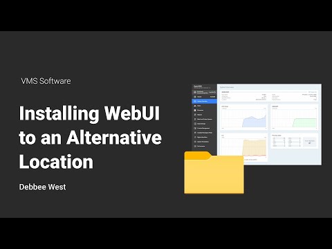 Installing WebUI to an Alternative Location