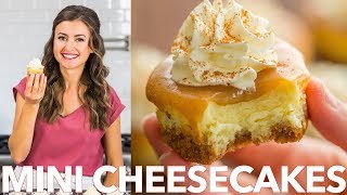 Easy Mini Cheesecakes With Caramel Sauce  Natasha's Kitchen