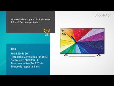 Smart TV LG 60UF8500  LED 4K UHD de 60 Polegadas 3D com 4 óculos