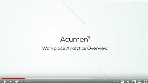 Workplace Analytics Overview