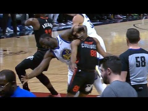 Draymond Green grabs Patty Mills by the neck and doesn't get a flagrant 😳