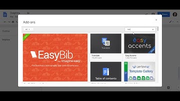 EasyBib Bibliography Creator Google Docs Add on