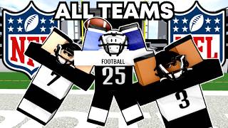 I WON WITH EVERY NFL TEAM In ROBLOX! (FOOTBALL FUSION)