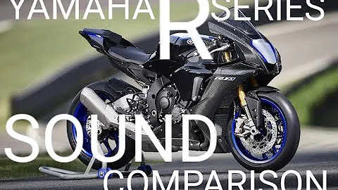 Yamaha YZF-R Series| R125, R15, R25, R3, R6, R7,&R1| Stock Exhaust Sound Comparison