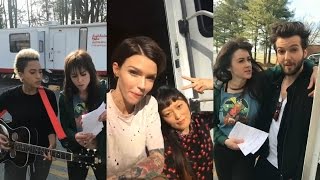 Ruby Rose | Instagram Live Stream | w/ Hana Mae Lee on Pitch Perfect 3 SET