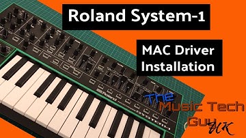 How to install the Roland System-1 drivers on your MAC