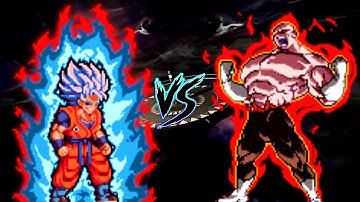 Goku SSGSS (Team Shonen) V2 (New) VS Jiren Full Power V2 in Jump Force Mugen