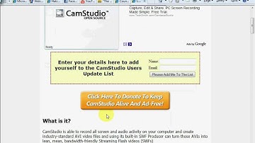 Free Computer Screen Recorder!         Cam Studio Basics