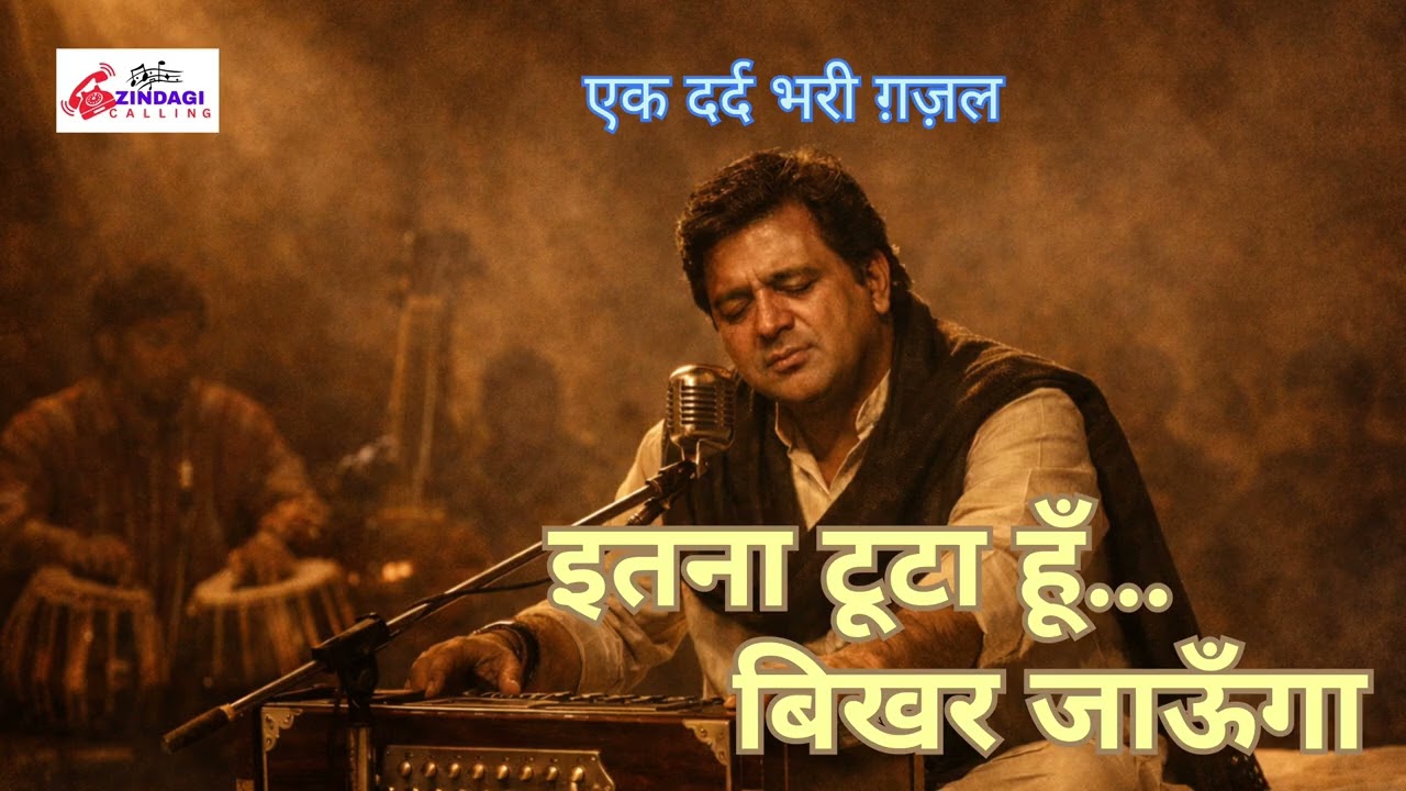 “इतना टूटा हूँ… बिखर जाऊँगा” | Heart Touching Ghazal | Dark Studio Live Mehfil 4K version1