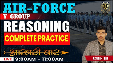 Airforce Y Group Reasoning Complete Practice-03 for Airforce Y group 2 2023 Reasoning by Robin Sir
