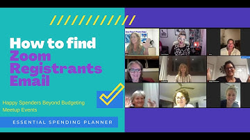 Zoom:  How to locate Registrants Email