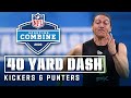 Kickers & Punters run the 40-yard Dash!