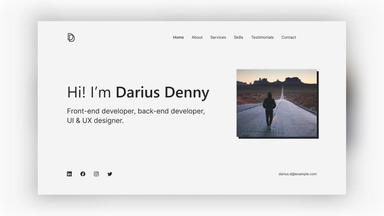 Figma Speed Art - Personal Portfolio Landing Page - YouTube