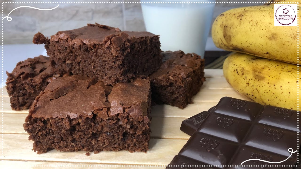 COMO FAZER BROWNIE DE CHOCOLATE E BANANA| A MELHOR RECEITA DE BROWNIE