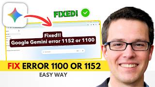 FIX GEMINI ERROR 1100 or 1152 | Gemini Something Went Wrong Problem (2026)