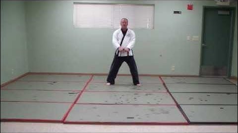 Learn - Tang Soo Do - KI CHO HYUNG E BU - Basic Form # 2 - step by step