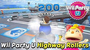 Wii Party U Highway Rollers Gameplay | Sandra Vs Giulia Vs Marit Vs Andre | Expert com