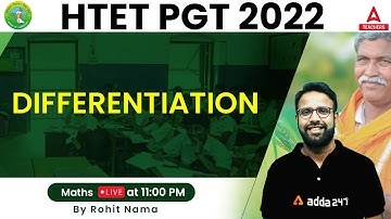 HTET 2022 | HTET PGT Maths Classes | Differentiation | By Rohit Nama