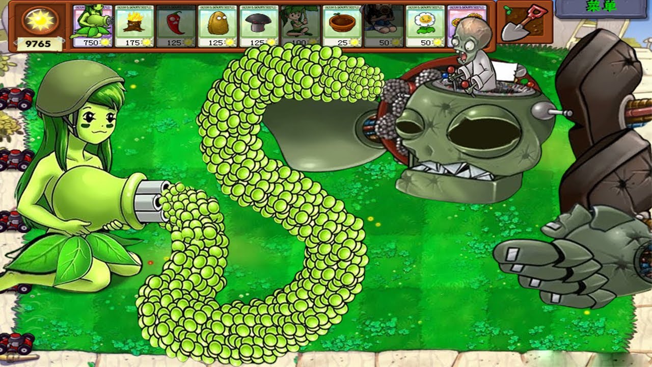 Girl Gatling Pea Vs Giga Gargantuar Vs Dr Zomboss Plants Vs Zombies ...