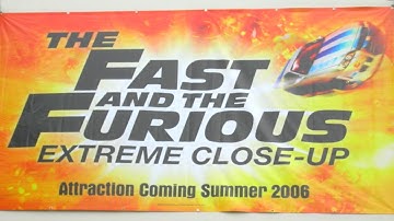 The Fast and The Furious Extreme Close-Up (Attraction Video) Universal Studio Hollywood