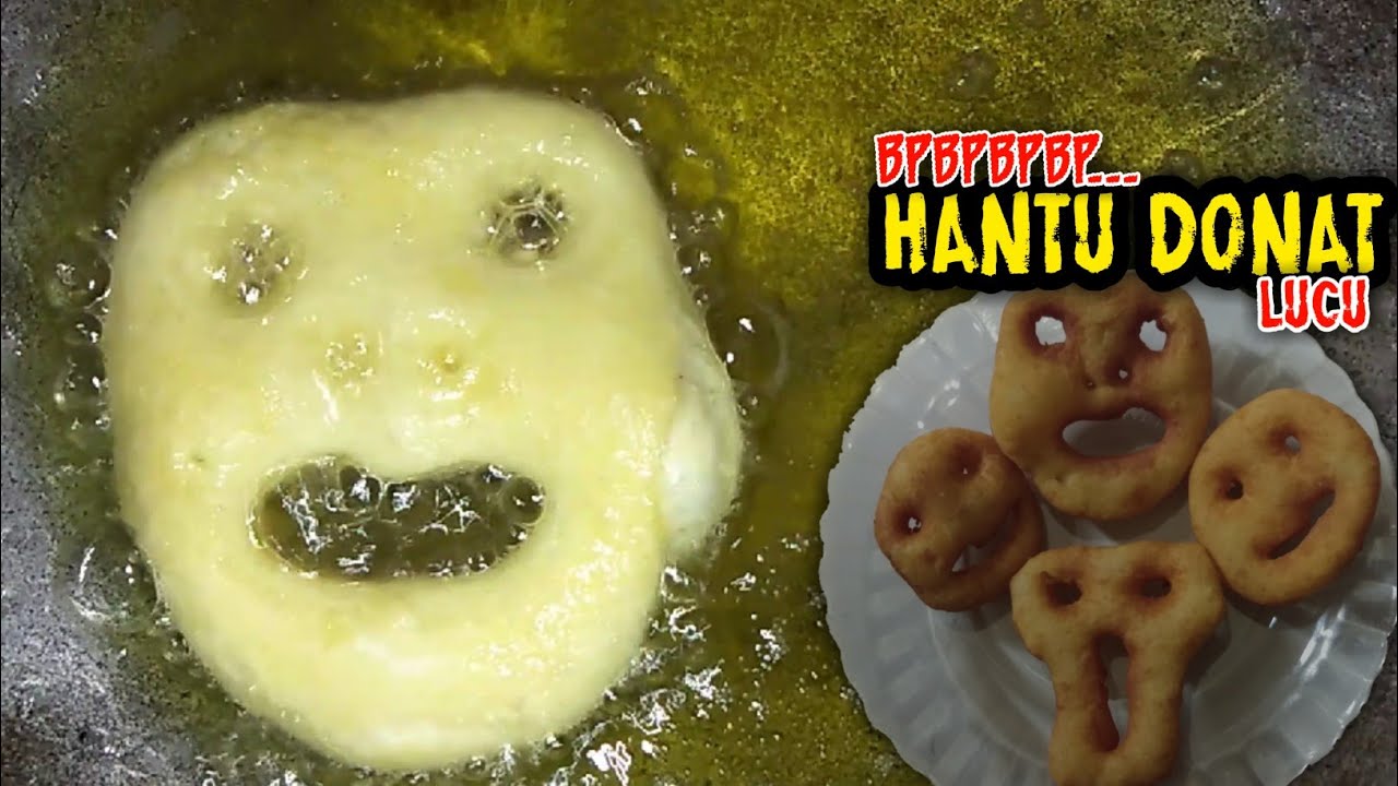 Hantu Donat Suara Lucu Cara Membuat Donat Lucu Karakter Hantu Menggemaskan Youtube