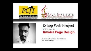 Eshop web application 32 (invoice Page Design)
