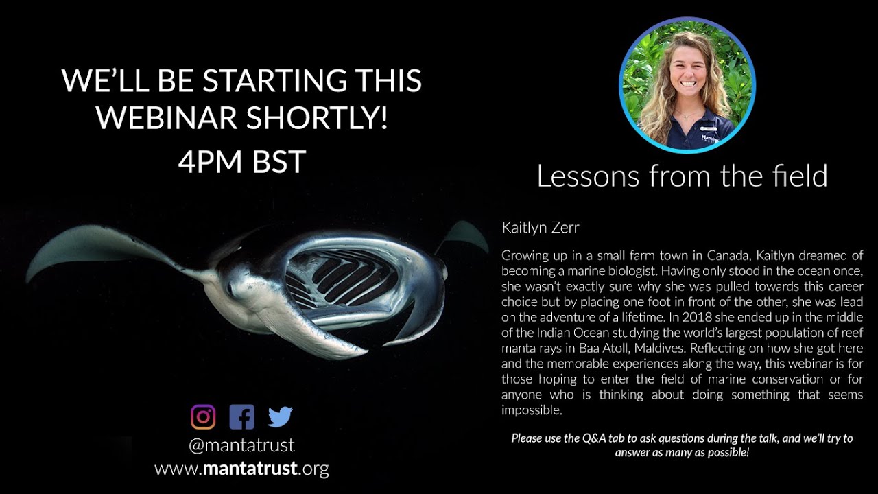 Manta Trust Webinar Series - Kaitlyn Zerr Lessons from the field