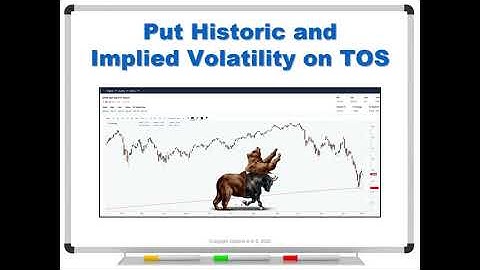 Put Historic and Implied Volatility on Think or Swim (TOS)