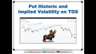 Put Historic and Implied Volatility on Think or Swim (TOS)