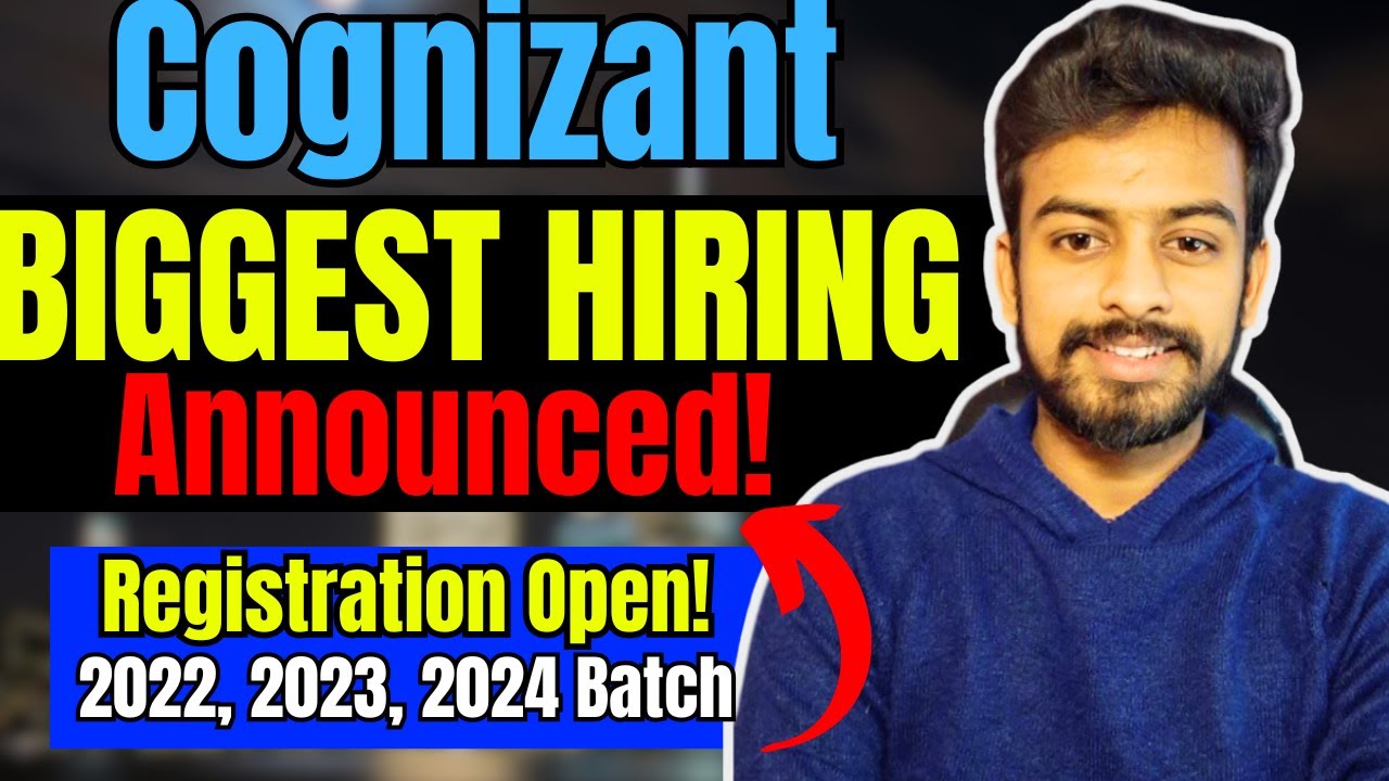 Finally Cognizant Biggest Hiring Announced | OFF Campus Drive For 2025 ...
